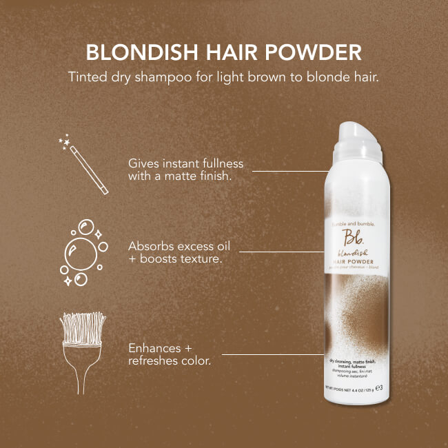 Blondish Hair Powder Tinted Dry Shampoo