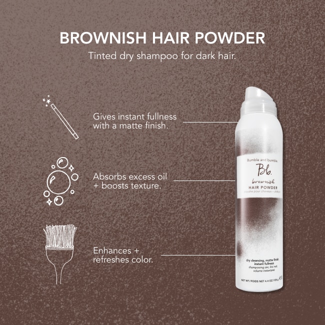 Brownish Hair Powder Tinted Dry Shampoo